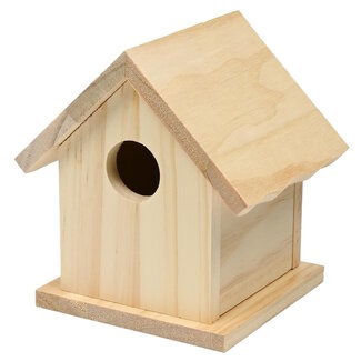 Benson Houten vogelhuisje bouwpakket - creatief schilderen en decoreren - 11 x 10 x 12 cm Benson Houten vogelhuisje bouwpakket - creatief schilderen en decoreren - 11 x 10 x 12 cm