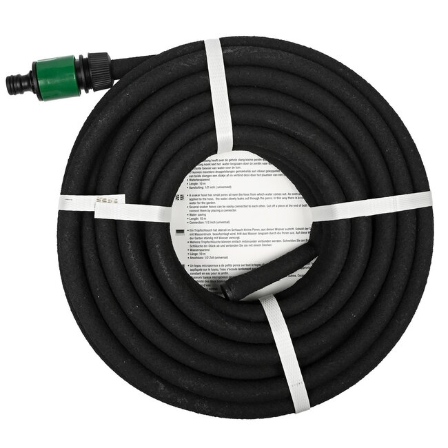 Benson Druppelslang - Waterbesparend - 10 meter - Inclusief koppelingen - Constante watertoevoer