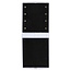 Benson Dubbelzijdige make-up spiegel - 8 LED lampjes - draagbaar en stijlvol - 11,5 x 8,5 cm