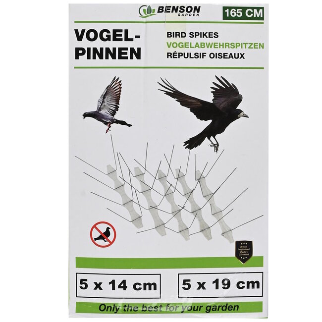 Benson Vogelpinnen - 10 stuks - Milieuvriendelijk - Eenvoudige Installatie - Diverse Maten