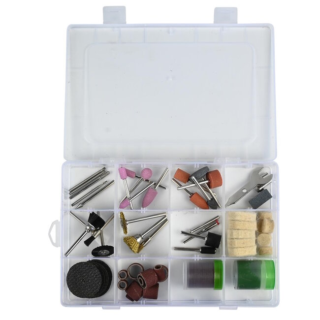 Hofftech Multifunctionele slijpmachine - dubbel schijf - 120W - 103-delige set - precisiewerk