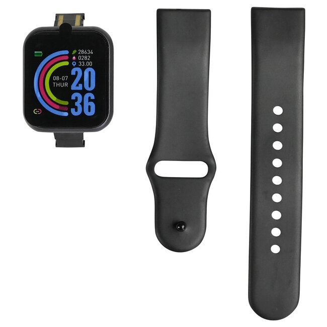 Benson Smartwatch - Gezondheidssensoren - Bluetooth 4.0 - Waterdicht - 1,3" Display - 7-10 Dagen Standby