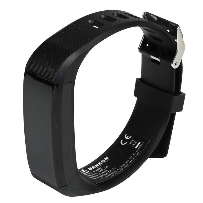 Benson Smartwatch - Smal - Hartslag- en bloeddruksensor - Stappenteller - IP65 - 0,96" display