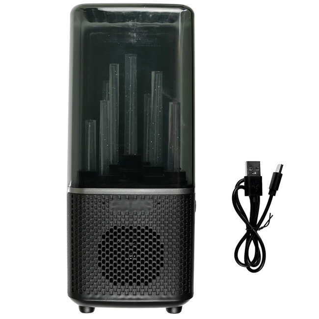 Benson Bluetooth luidspreker - Dansend licht - 3 uur muziek - 9 lichtmodi - Zwart