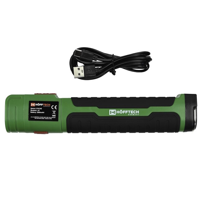 Hofftech Telescopische oplaadbare looplamp - 500 lumen - 20 uur werktijd - USB Type-C