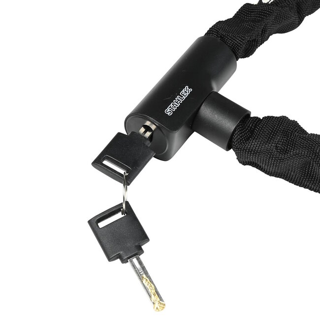 Stahlex Kettingslot - Gehard Staal - Ø 6 x 1200 mm - Extra Veiligheidssleutels - Beschermhoes