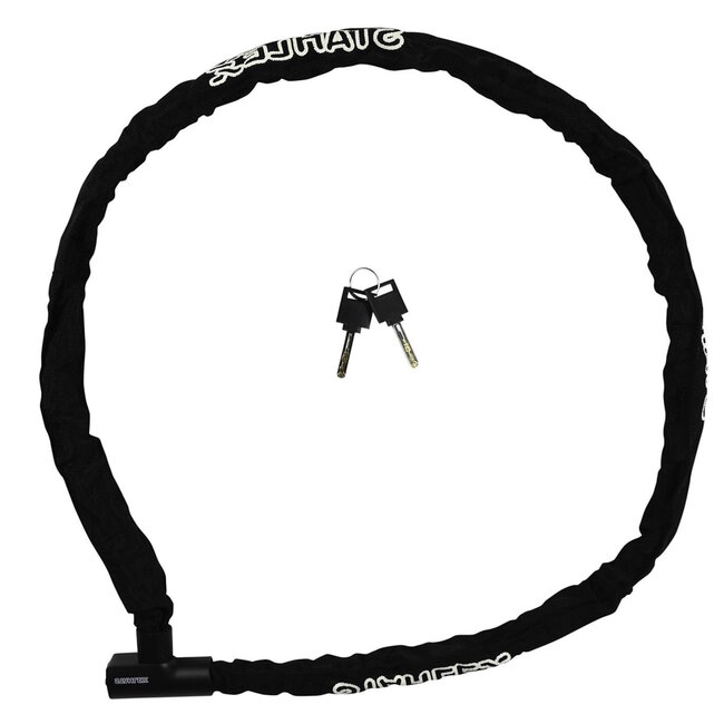 Stahlex Onbreekbaar kettingslot - gehard staal - 6 x 1500 mm - met pp-hoes en veiligheidssleutels