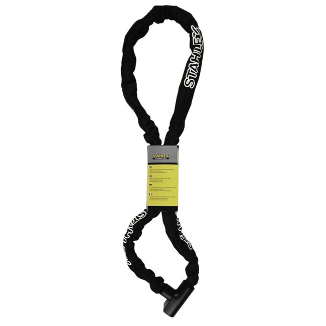 Stahlex Onbreekbaar kettingslot - gehard staal - 6 x 1500 mm - met pp-hoes en veiligheidssleutels