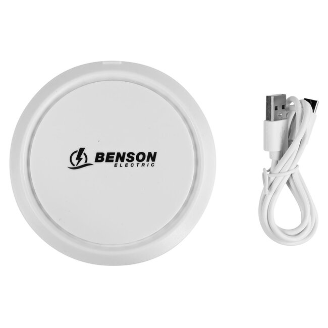 Benson Lader Draadloos Ø 10,5 cm: Veilig, Snel en Compatibel met alle Qi-Smartphones