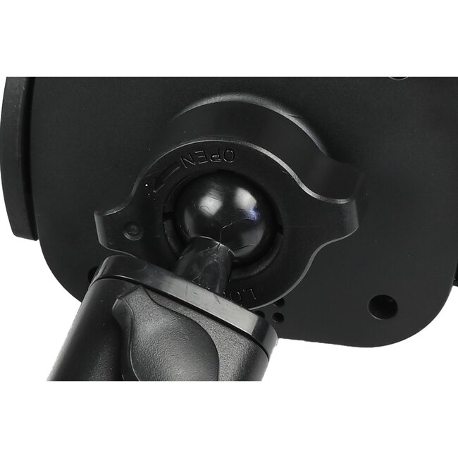 Benson Telefoonhouder auto met draadloze oplader - 360° rotatie - 15W snelladen - uitschuifbare arm