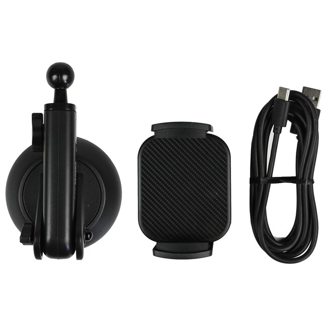 Benson Telefoonhouder auto met draadloze oplader - 360° rotatie - 15W snelladen - uitschuifbare arm