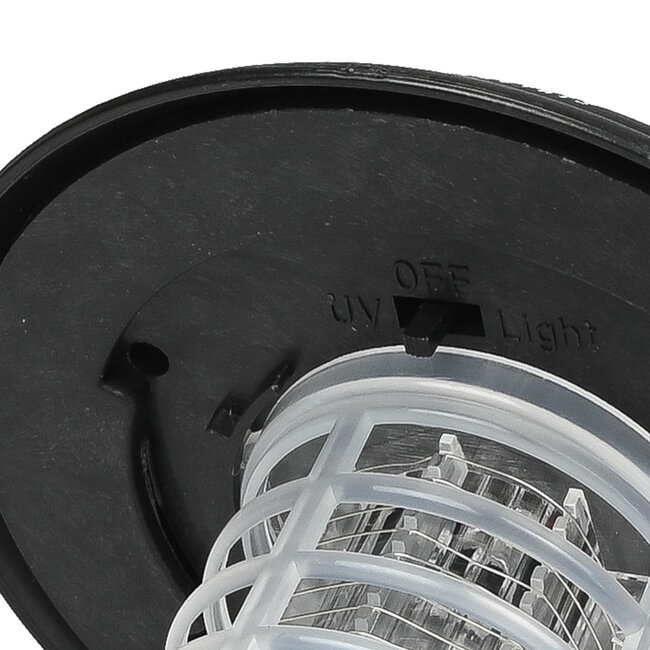 Benson Draagbare muggenlamp op zonne-energie - blauw UV-licht - binnen en buiten - 14x14x19.5 cm