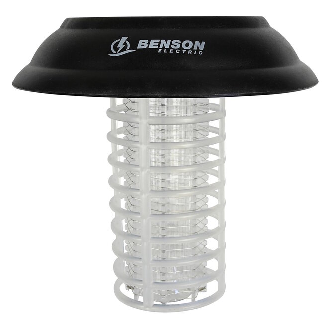 Benson Draagbare muggenlamp op zonne-energie - blauw UV-licht - binnen en buiten - 14x14x19.5 cm