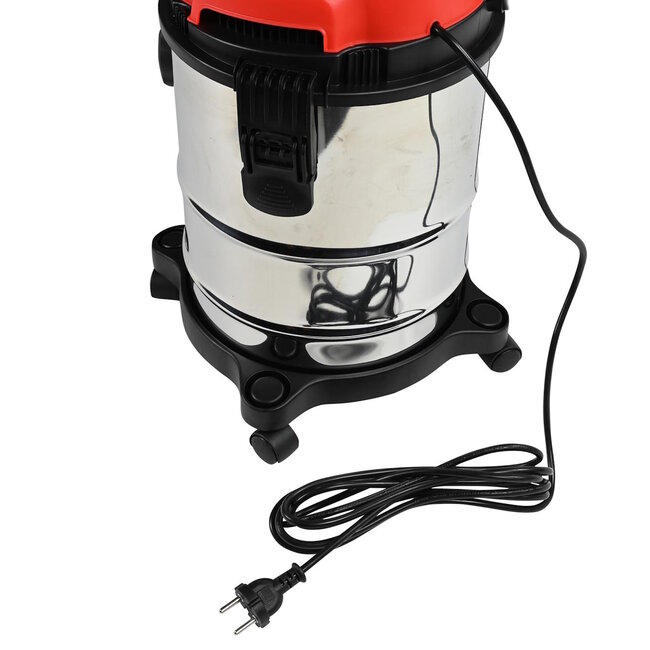 Benson Stofzuiger droog en nat - 1200W - 15 liter - 8-delig - RVS behuizing - met blaasfunctie