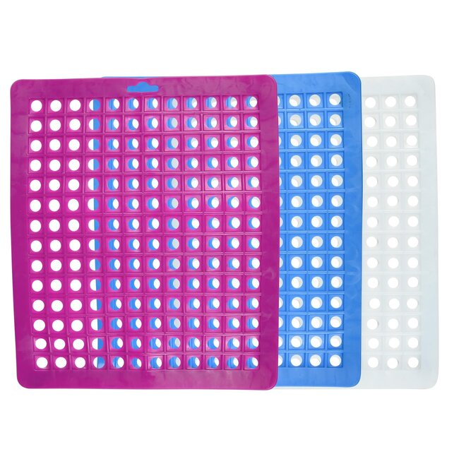 Benson Vierkante gootsteenmat - PVC - Op maat te knippen - 30 x 25 cm - Diverse kleuren