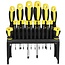 Benson 18-delige schroevendraaierset - magnetische punten - antislip handvat - wandhouder