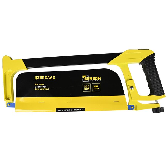 Benson Professionele ijzerzaag - robuust stalen frame - comfortabele kunststof greep - 300 mm