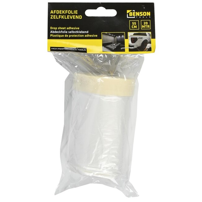 Benson Zelfklevende afdekfolie - 55 cm x 25 meter - Bescherming tegen vuil, stof en vocht