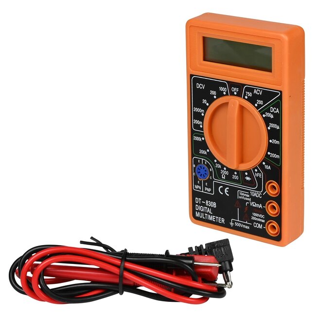 Benson Digitale multimeter - 19 meetbereiken - Universeel - Compact - Zonder batterij