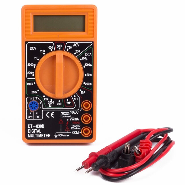Benson Digitale multimeter - 19 meetbereiken - Universeel - Compact - Zonder batterij