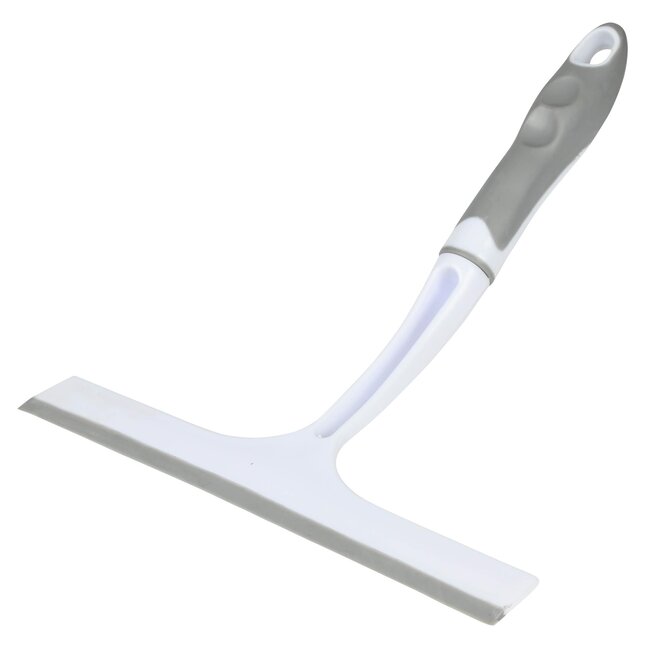 Benson Ergonomische wisser - streeploze ramen en douchecabines - 25 cm - zilver/wit