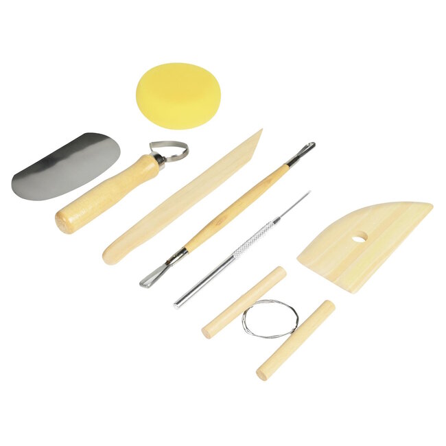 Benson 8-delige klei sculptuur gereedschapset - veelzijdig en draagbaar - ideaal voor creatievelingen