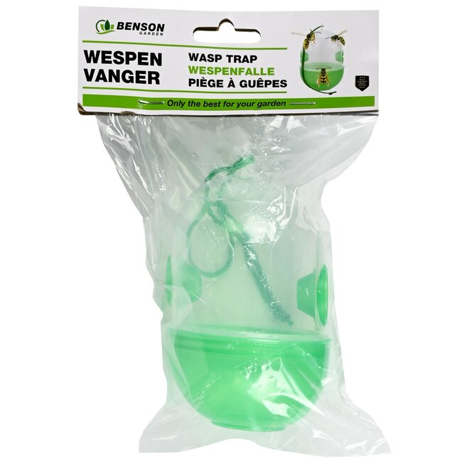 Benson Gifvrije wespenvanger - Veilig voor dieren - Met ophangkoord - 125x75x75 mm