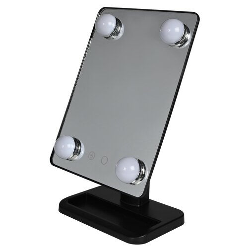 Benson Make-up Spiegel: LED Verlichting, Touch-Schakelaar, 30x18.5x12 cm Benson Make-up Spiegel: LED Verlichting, Touch-Schakelaar, 30x18.5x12 cm