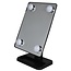 Benson Make-up spiegel - LED-verlichting - touch-schakelaar - 360° draaibaar - zwart - 30x18,5x12 cm