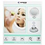 Benson LED make-up spiegel - 5x vergroting - heldere led-ring - sterke zuignap - wit - compact