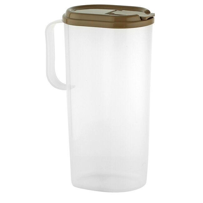 Benson Schenkkan met deksel - 1.8 liter - kunststof - maatverdeling - assorti kleuren