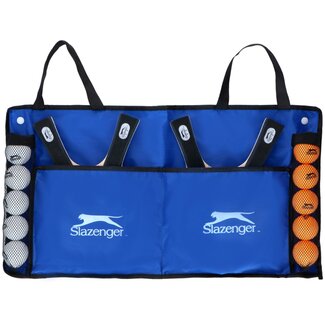 Slazenger Complete Tafeltennis Set: 4 Batjes, 10 Ballen en Draagtas Inbegrepen!