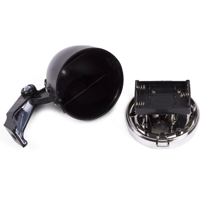 Benson Fietskoplamp - 2 LED's - Inclusief batterijen - Zwart - 15m zicht - 1000m zichtbaar