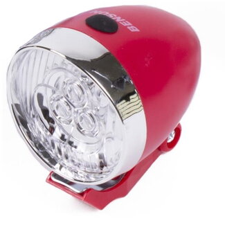 Benson Fietskoplamp 2 x LED - Inclusief Batterijen - Rood