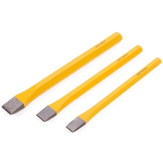 Hofftech 3-delige beitelset - Chroom-vanadium - 10, 12 en 16 mm - Duurzaam en veelzijdig