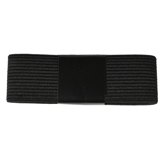 Benson Breed elastiek - 3 cm - Zwart - 90 cm lang - Flexibel en duurzaam