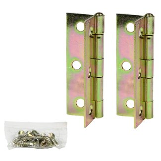 Benson Scharniersset - 76 x 35 mm - Inclusief Schroeven - 14-delig - Duurzaam en Betrouwbaar Benson Scharniersset - 76 x 35 mm - Inclusief Schroeven - 14-delig - Duurzaam en Betrouwbaar