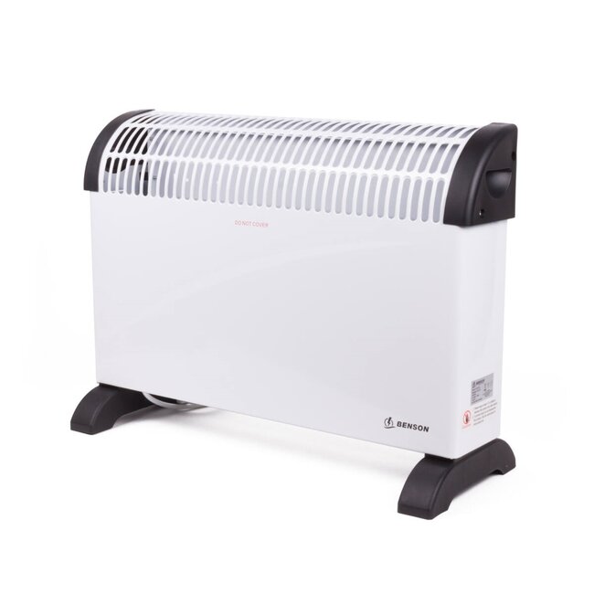Benson Flexibele convector heater - 3 standen - Oververhittingsbeveiliging - Compact - Wit