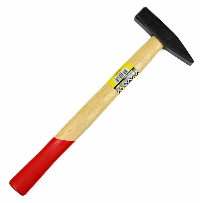 Benson Bankhamer - 300 gram - platte kop - houten steel - onbreekbare handgreep