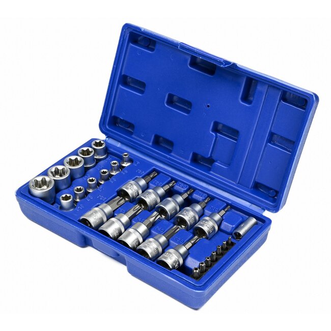 Benson 30-delige Torx-, bit- en doppenset - chroom vanadium staal - veelzijdig en duurzaam