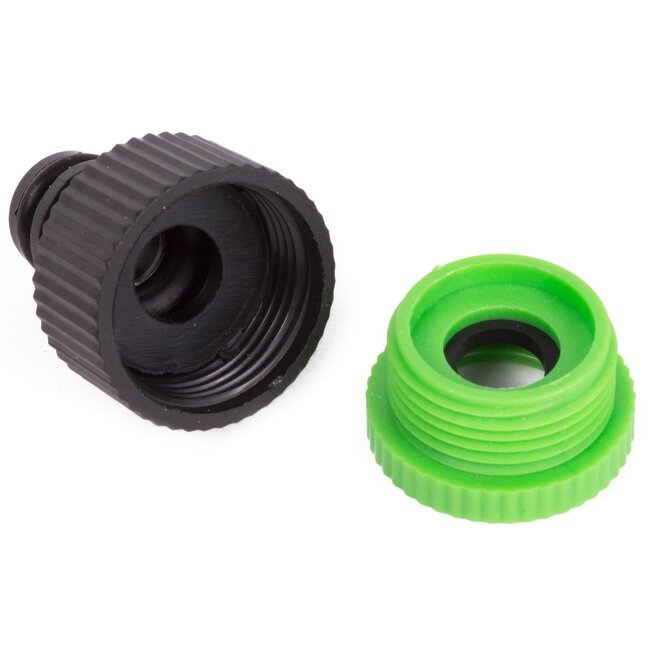 Benson Verloop adapter voor buitenkraan - geschikt voor 1/2 en 3/4 inch - duurzaam plastic