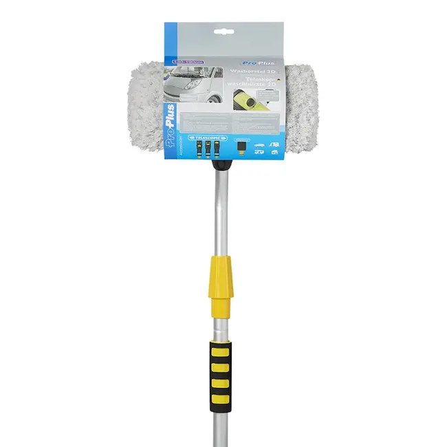 ProPlus Wasborstel 3D - Zeepreservoir - Telescopische steel 1,65m - Ultiem schoonmaakgemak