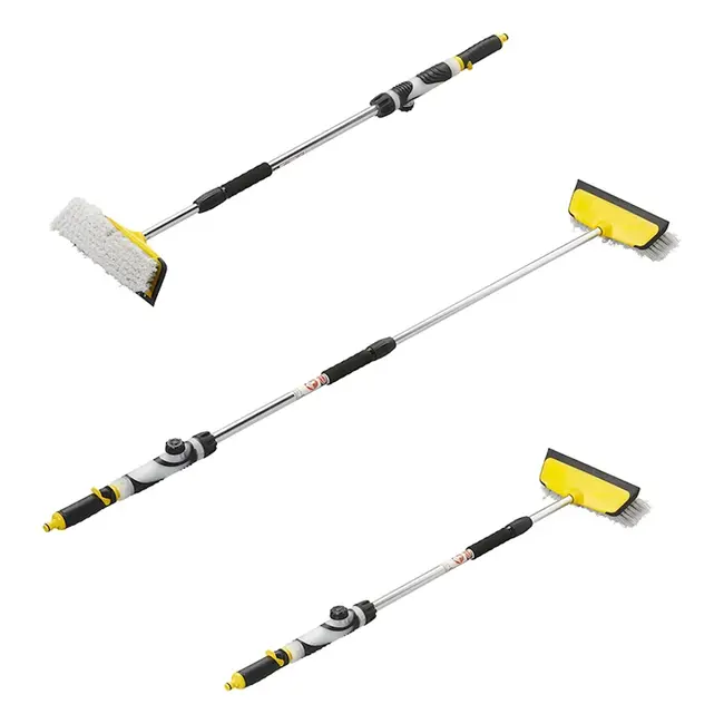ProPlus Alles-in-één wasborstel - wisser, zeepdispenser en telescopische steel 92-150 cm