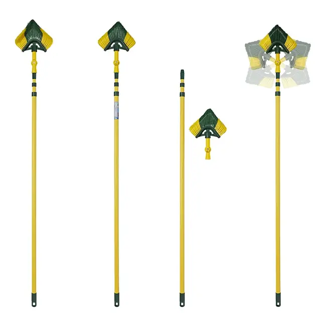 ProPlus Telescopische spinnenwebborstel - 3,6 meter - 90° kantelbaar - driehoekige vorm