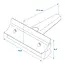 ProPlus 3-in-1 raamtrekker - spons, wisser en ijskrabber - compact - 13,6 cm