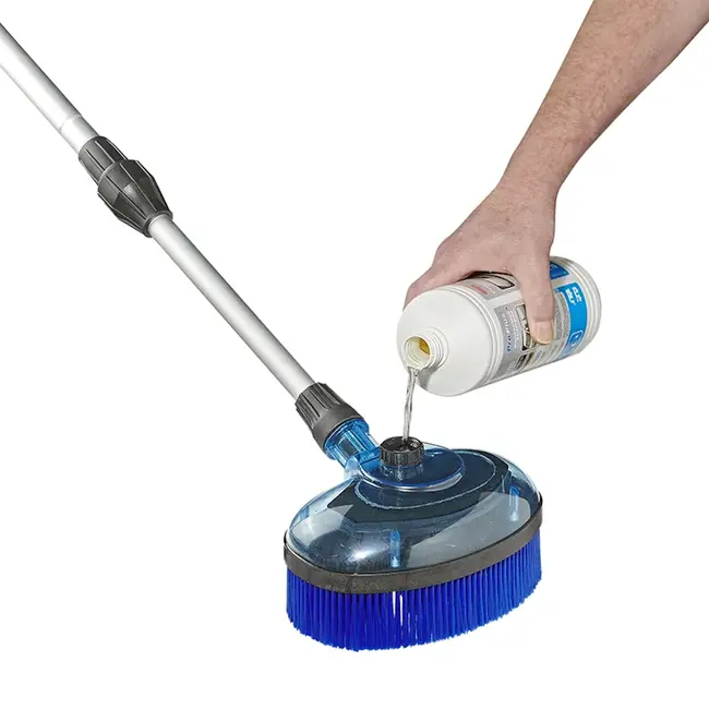 ProPlus Wasborstel - Telescopische Steel - Roterende Borstelkop - Zeepdispenser - 102-171 cm