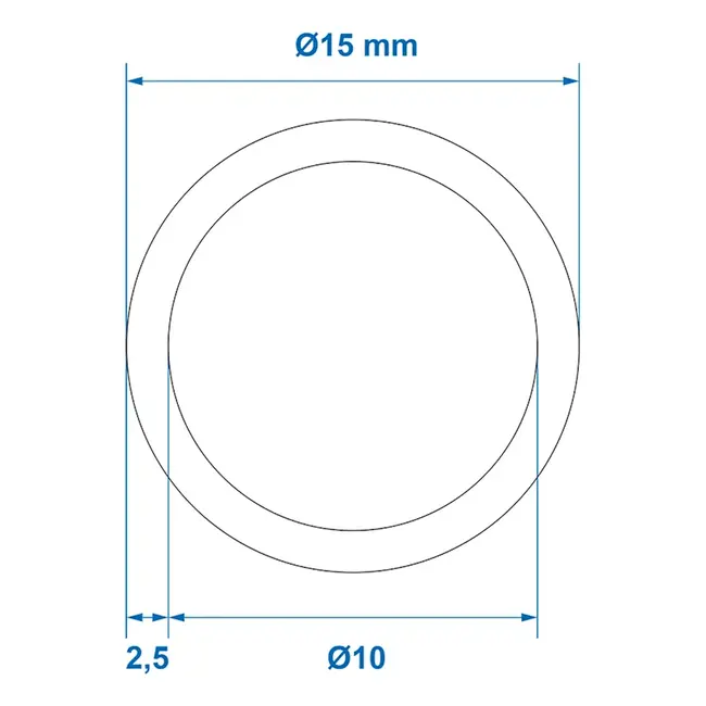 ProPlus Drinkwaterslang - 100m - 10x15mm - DVGW W270/KTW A - Temperatuurbestendig - Polyethyleen - Transparant