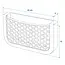 ProPlus Handig opbergnet - kunststof frame - 20 x 12 x 3 cm - eenvoudig te monteren - ideaal voor auto en camper