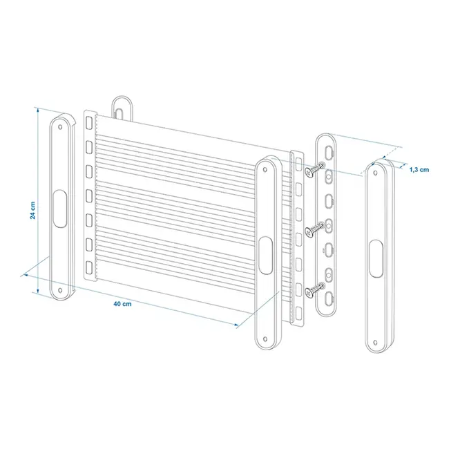 ProPlus Elastisch opbergnet - veelzijdige montage - 40x26,5 cm - maat L