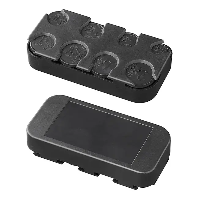 ProPlus Compacte euro munthouder - overzichtelijk muntbeheer - ideaal voor auto en thuis - 105 x 51 x 20 mm
